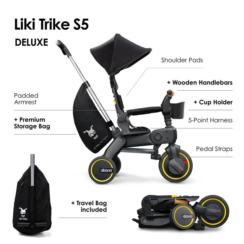 Doona™ Liki Trike S5 - Nitro Black Deluxe Best Price