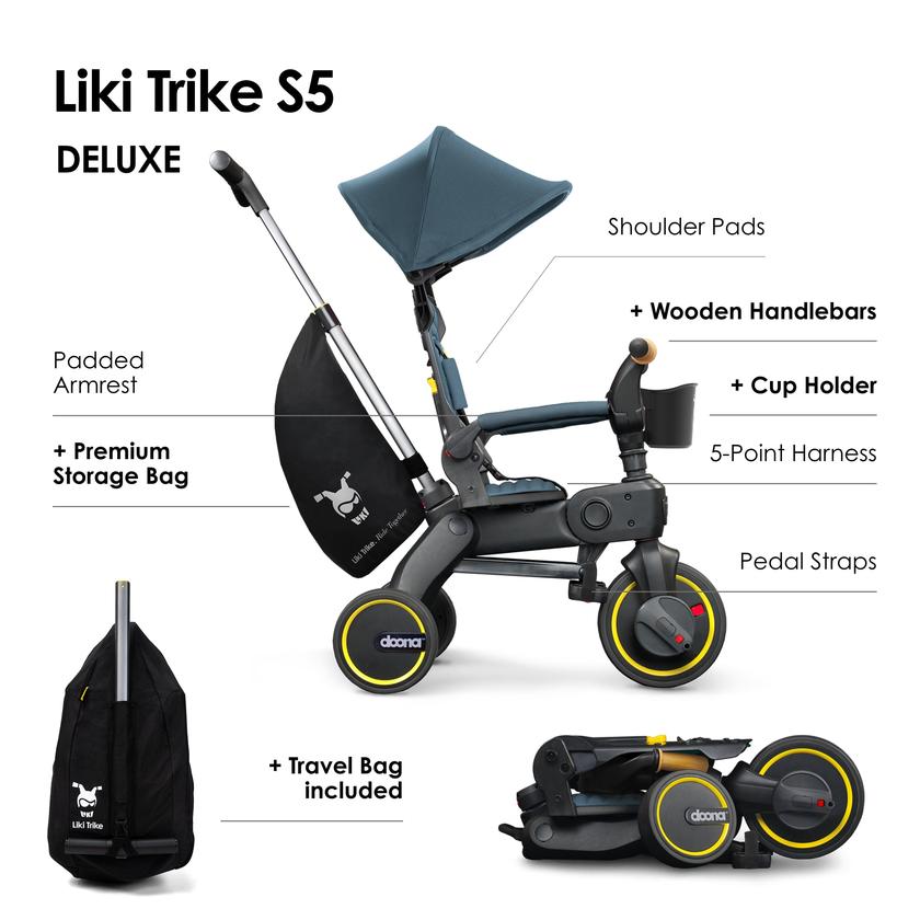 Doona™ Liki Trike S5 - Ocean Blue Deluxe Best Seller