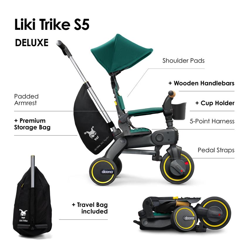 Doona™ Liki Trike S5 - Racing Green Deluxe On Sale